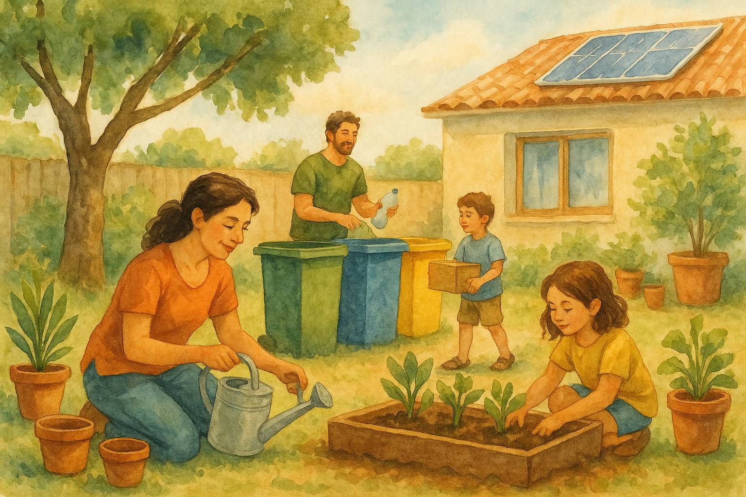 Consejos para enseñar sostenibilidad a los niños en casa