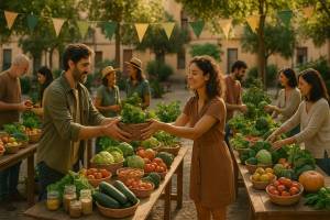 Cómo organizar un intercambio de productos ecológicos en tu barrio