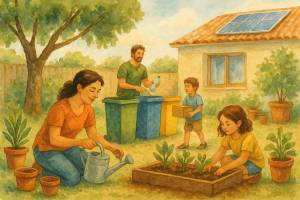 Consejos para enseñar sostenibilidad a los niños en casa
